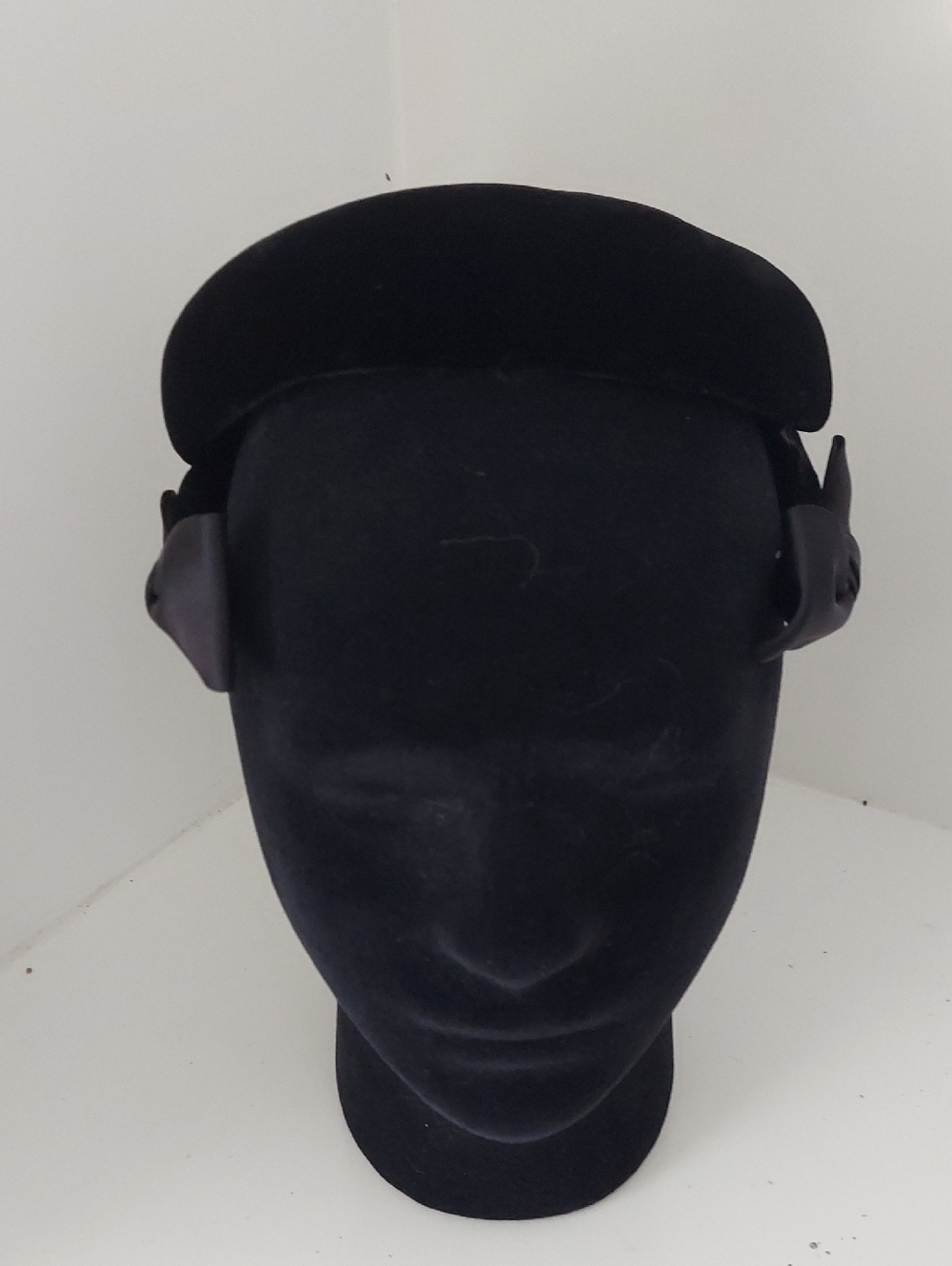 Betmar Black Velvet Pillbox Hat